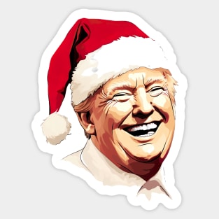 Trump as Santa Sticker